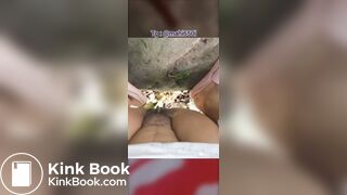 Indian bhabhi doing potty outdoor