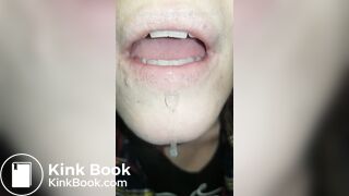 Girl's sexy long tongue 27