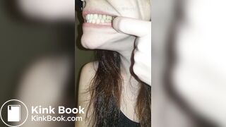 Girl's sexy long tongue 28