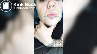 Girl's sexy long tongue 31