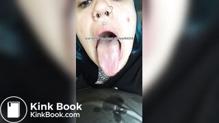 Girl's sexy long tongue 31