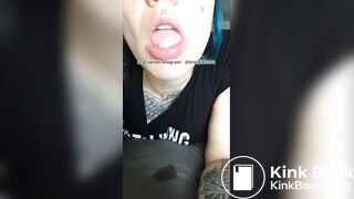 Girl's sexy long tongue 31
