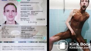 Scatfotze Rouven aus Dortmund schmiert sich mit Scheiße voll und reitet einen Plug