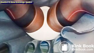 BlueGirl70 Slow Motion Stockings Upskirt