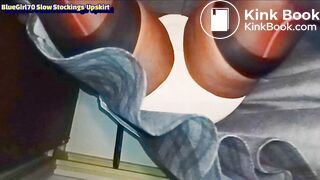 BlueGirl70 Slow Motion Stockings Upskirt