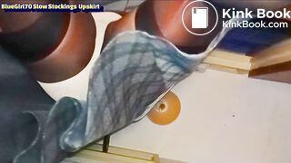 BlueGirl70 Slow Motion Stockings Upskirt