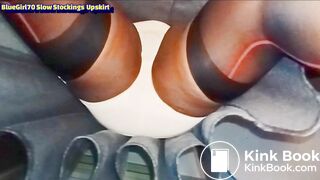 BlueGirl70 Slow Motion Stockings Upskirt