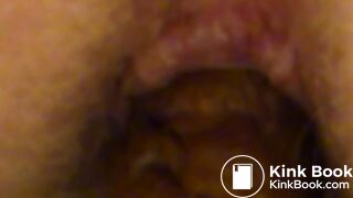 Pooping Thick Fiber-Rich Turds in Slo-Mo and Close-up