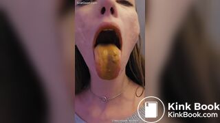 Cute girl eats shit on plane