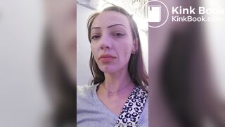 Cute girl eats shit on plane