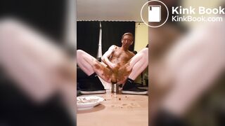 Ich Drecksau aus Dortmund hab mich mit Scheiße eingeschmiert und abgespritzt