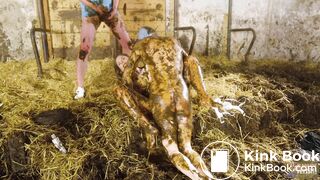 Alice Maze Farm Gangbang Instructor Gangbang in cowshit