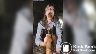 Shitting & smearing in a cave