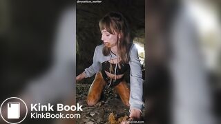Shitting & smearing in a cave