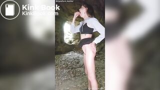 Shitting & smearing in a cave