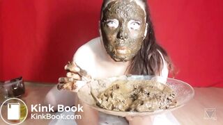 Cute girl shits several loads & smears