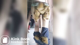 p00girl - Poop In Skinny Jeans And Panties
