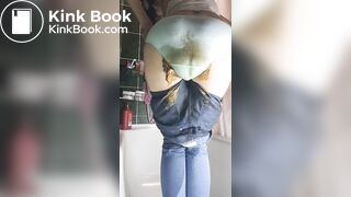 p00girl - Poop In Skinny Jeans And Panties