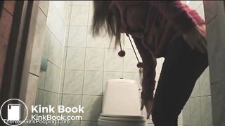 Bulgarian girl pooping and peeing on toilet video 7