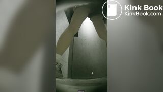 Drunk Chinese Girl Missing the Toilet