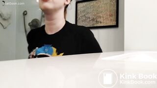 Huge panty poop & house work