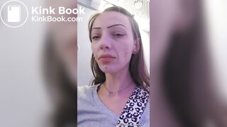 Scat eating in a airplane